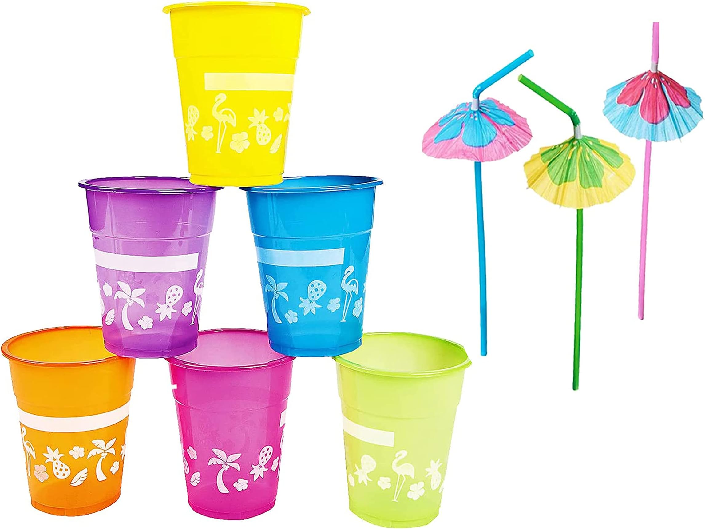 Set of 24 Party Tiki Cups! BPA Free 18 Ounce Tumbler
