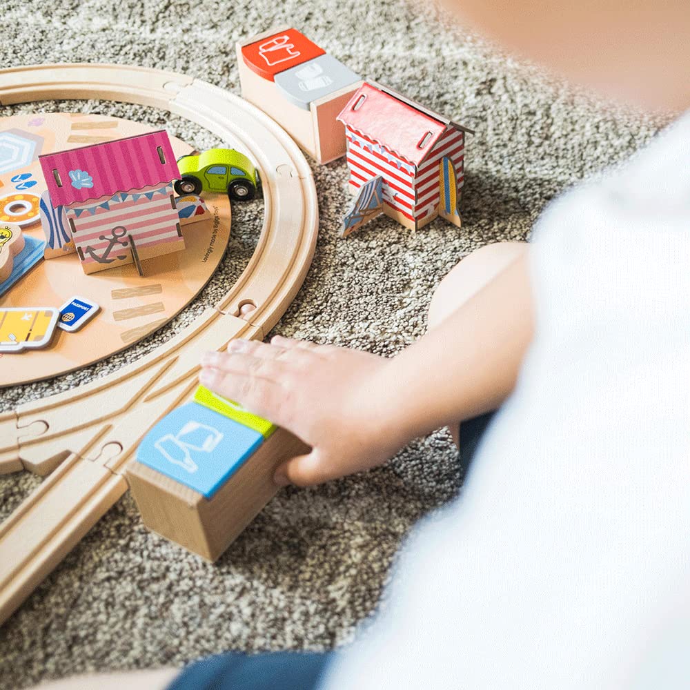 Bigjigs Rail Set di Treni Pulito costiero