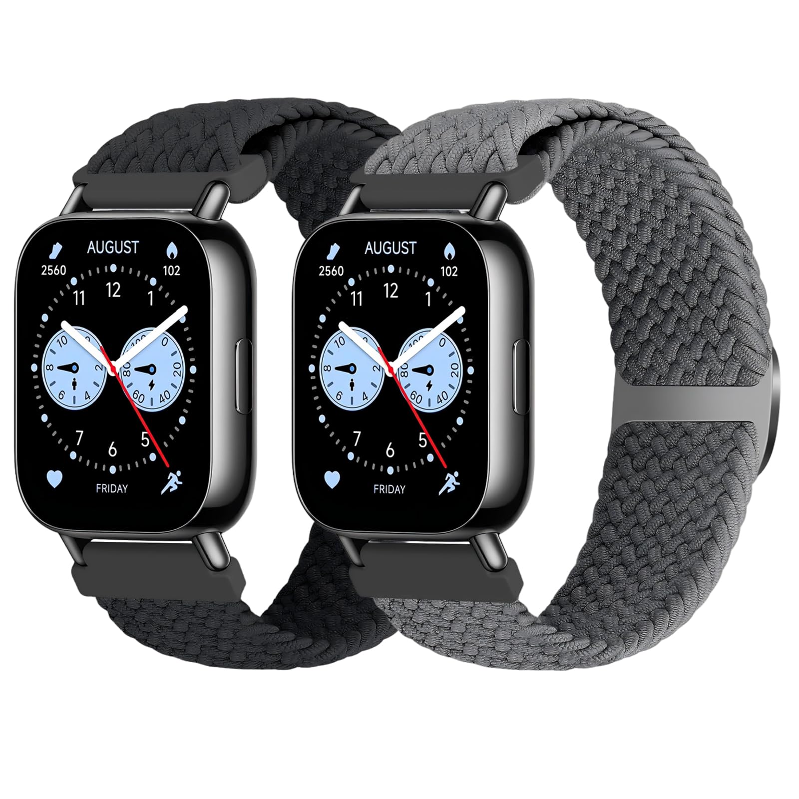 Correas Trenzadas de 22 mm para Xiaomi Redmi Watch 5 Active/Lite/Watch S4/Amazfit Bip 5/6/GTR 4/3/3 Pro/GTR 2e/2/Amazfit GTR 47m, Pulsera Deportiva elástica Suave para Mujeres y Hombres