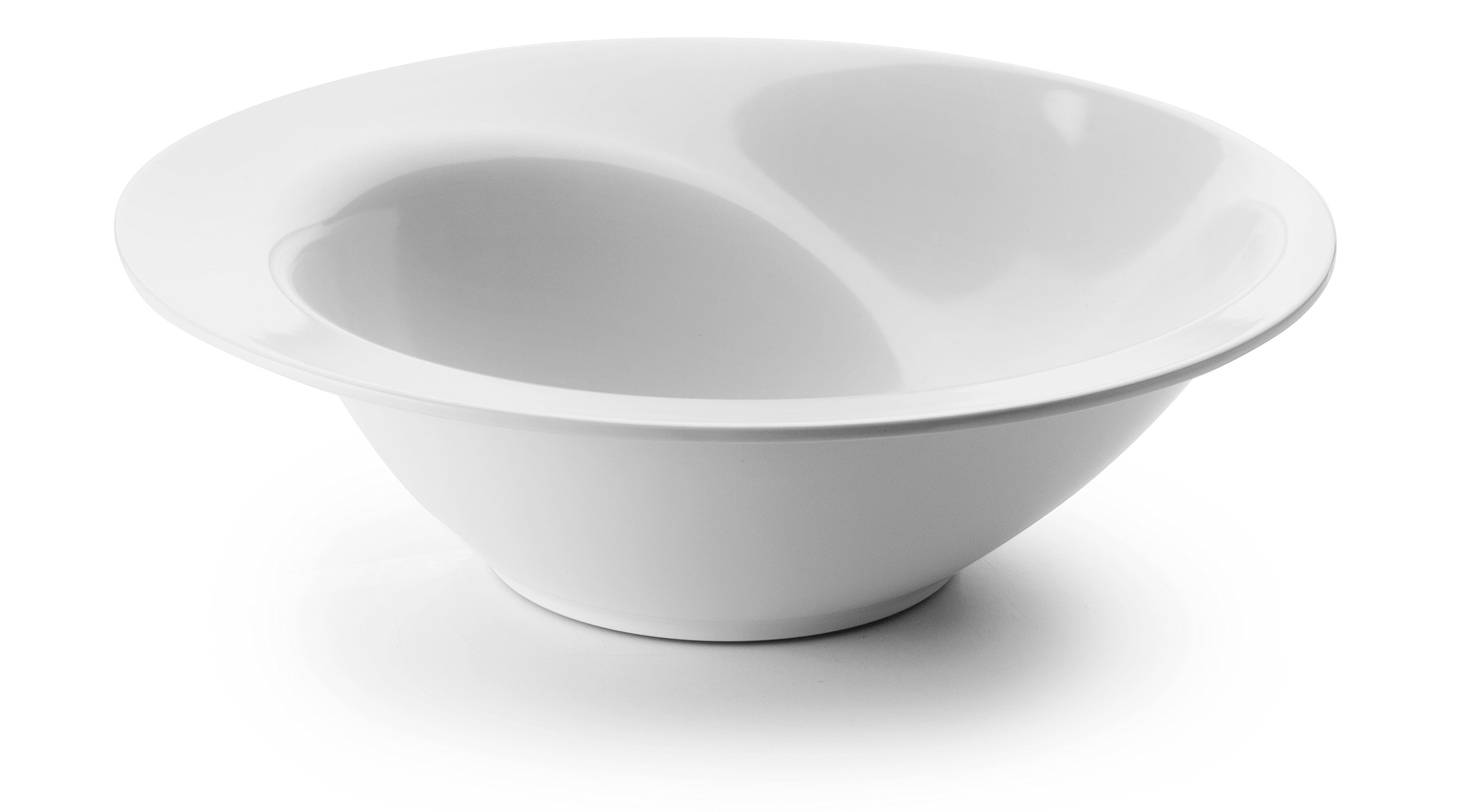 Lacor 63577 Round Classic Melamine Tray, 35 x 11 cm, White
