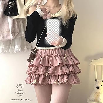 Amazon.co.jp: [BFGQFAN] ミニ スカート 3層 ティアード インナー