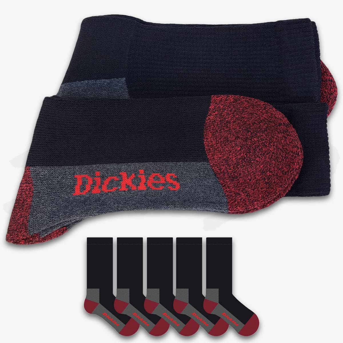 Dickies CUSHIONED CREW Work Socks męskie skarpety robocze, skarpety biznesowe, rozmiar 39-50