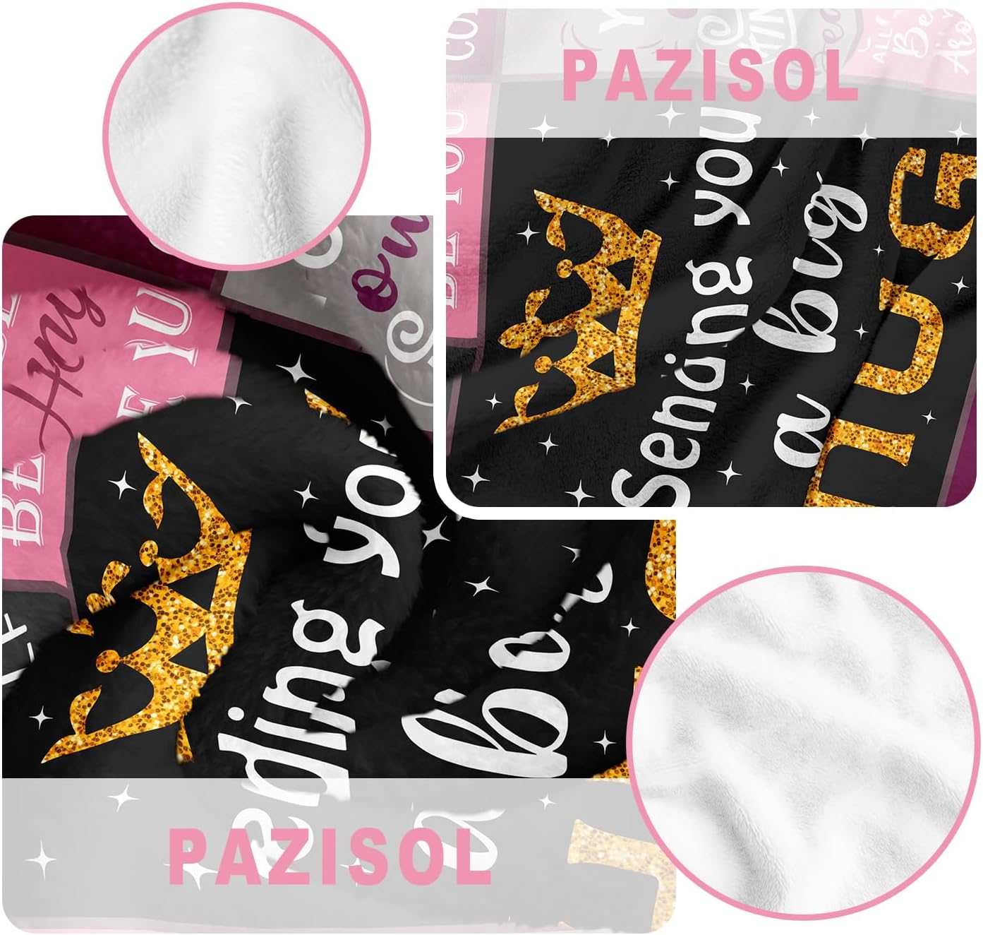 Get Well Gifts for Women, Inspirational Gifts for Women, Sending Hugs for Female, Get Well Soon Present After Surgery, Encouragement Presents for Female Men, Birthday Ideas 60"X50" Blanket - Image 8