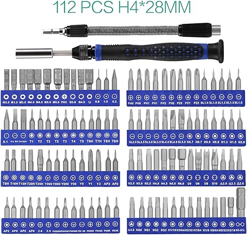 Miniatura 2 de ORIA Juego de destornilladores de precisión, kit de herramientas de reparación 172 en 1 con 156 puntas de precisión, kit de mini herramientas de