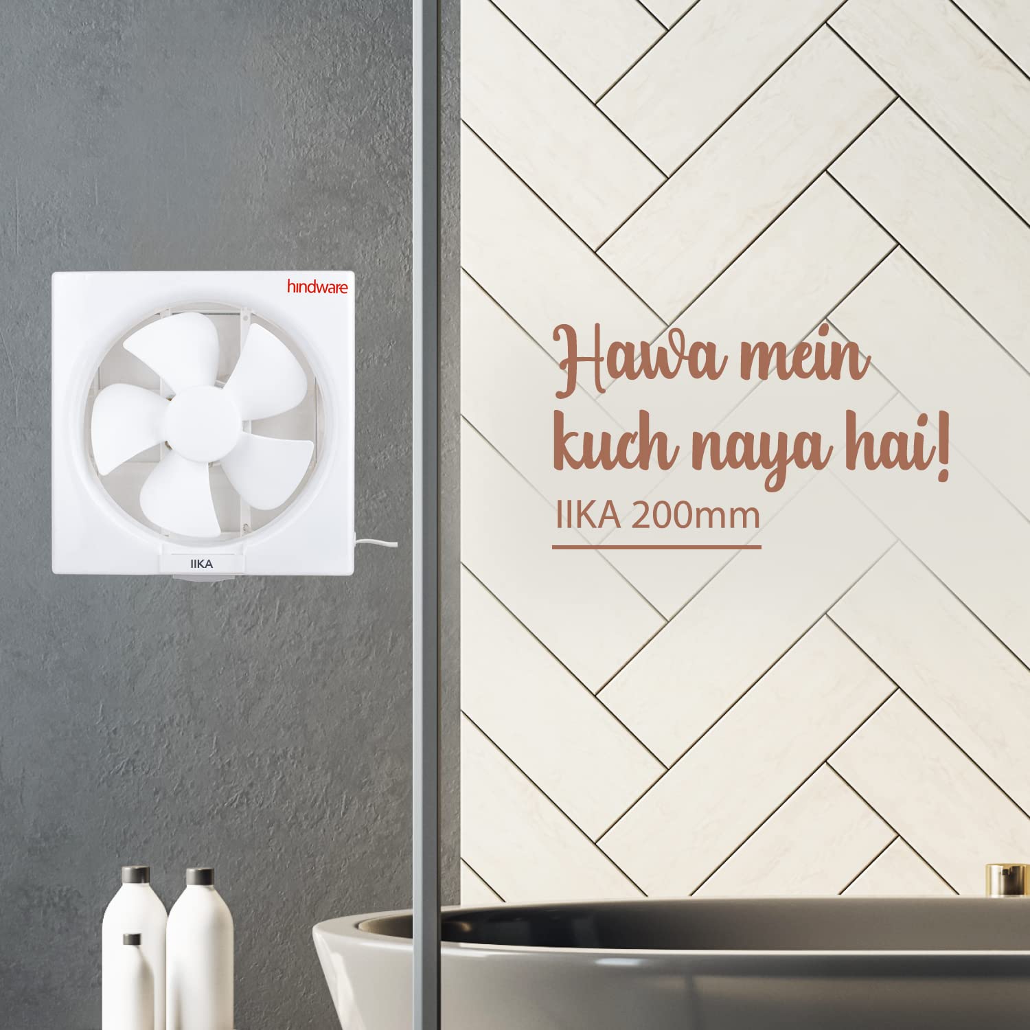 Hindware Ilka Exhaust Fan - Odorless Air -6