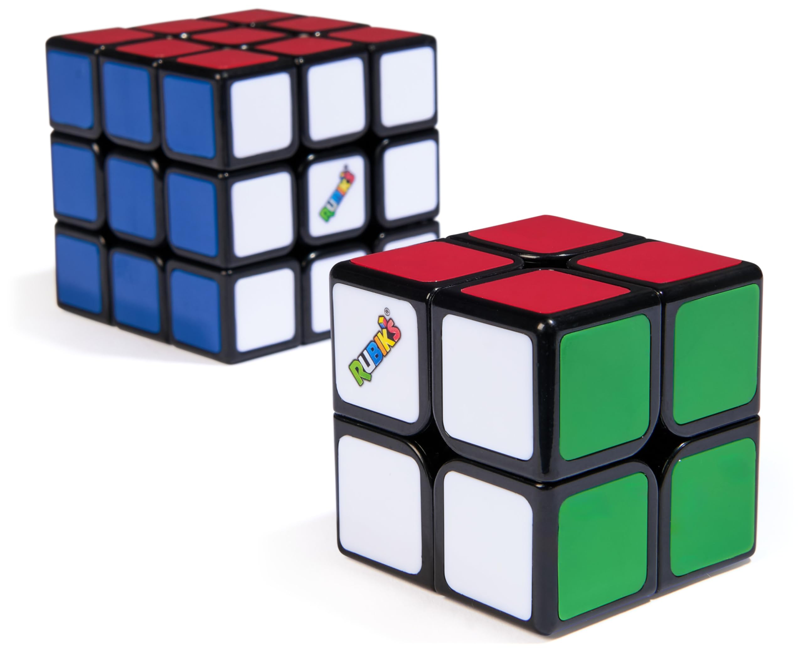 Rubiks - Pack Duo Cubo Rubik - Juego de Rompecabezas 3x3 y versión Mini 2x2 - Cubo Mágico para Desafiar la Mente - Juguetes Niños 8 Años +
