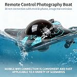 Drone sous-marin avec caméra, conception bionique, appareil de photographie d'eau sous-marine télécommande, WiFi Connectivité sans fil, transmission d'images en temps réel pour la piscine d'exploration & Lacs (1Set)
