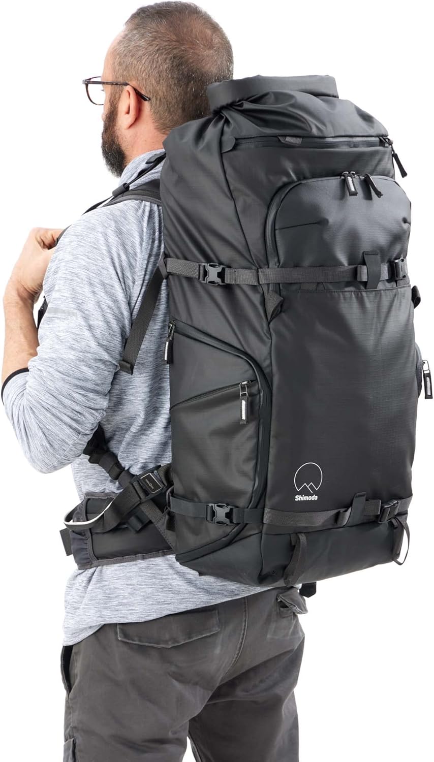 Man wearing Shimoda Action X50 v2 backpack, showing proper fit