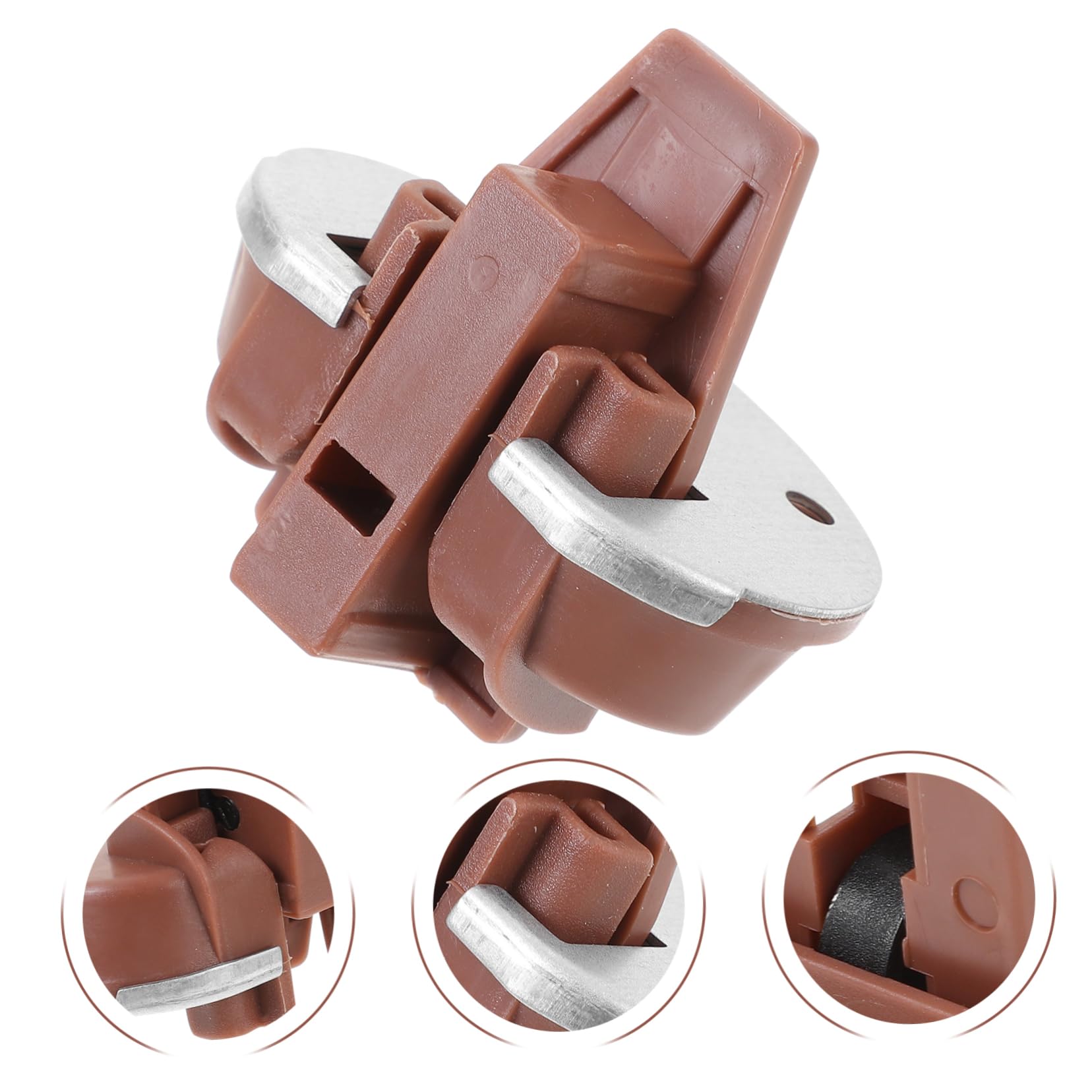 BRIGHTFUFU 5Sets Slides Stoppers Kit for Undermount Durable Parts with Screws for Easy Installation Maintenance Replacement for Dresser