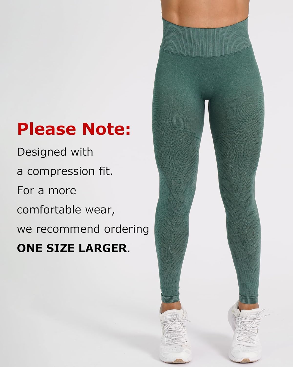 Women's Compression Workout Leggings, High Waisted Tummy Control, Scrunch Butt, No Front Seam - Image 6