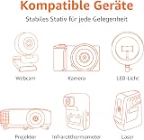 Amazon Basics - Treppiede per Fotocamera 127cm, Leggero, con Borsa, Altezza Regolabile, per Fotocamere DSLR, Champagne - 5