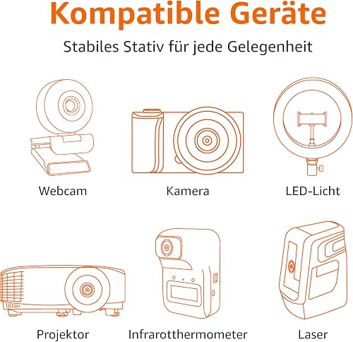 Amazon Basics - Treppiede per Fotocamera 127cm, Leggero, con Borsa, Altezza Regolabile, per Fotocamere DSLR, Champagne - 5