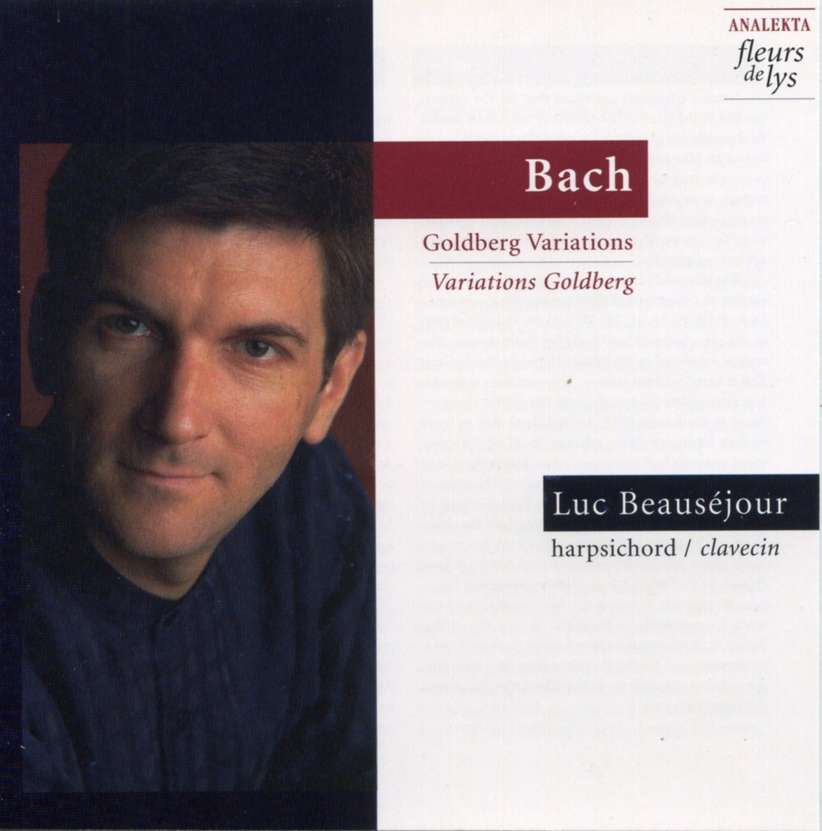 Goldberg Variations Bwv 988 [Audio CD] BEAUSEJOUR,LUC and Bach J.S.