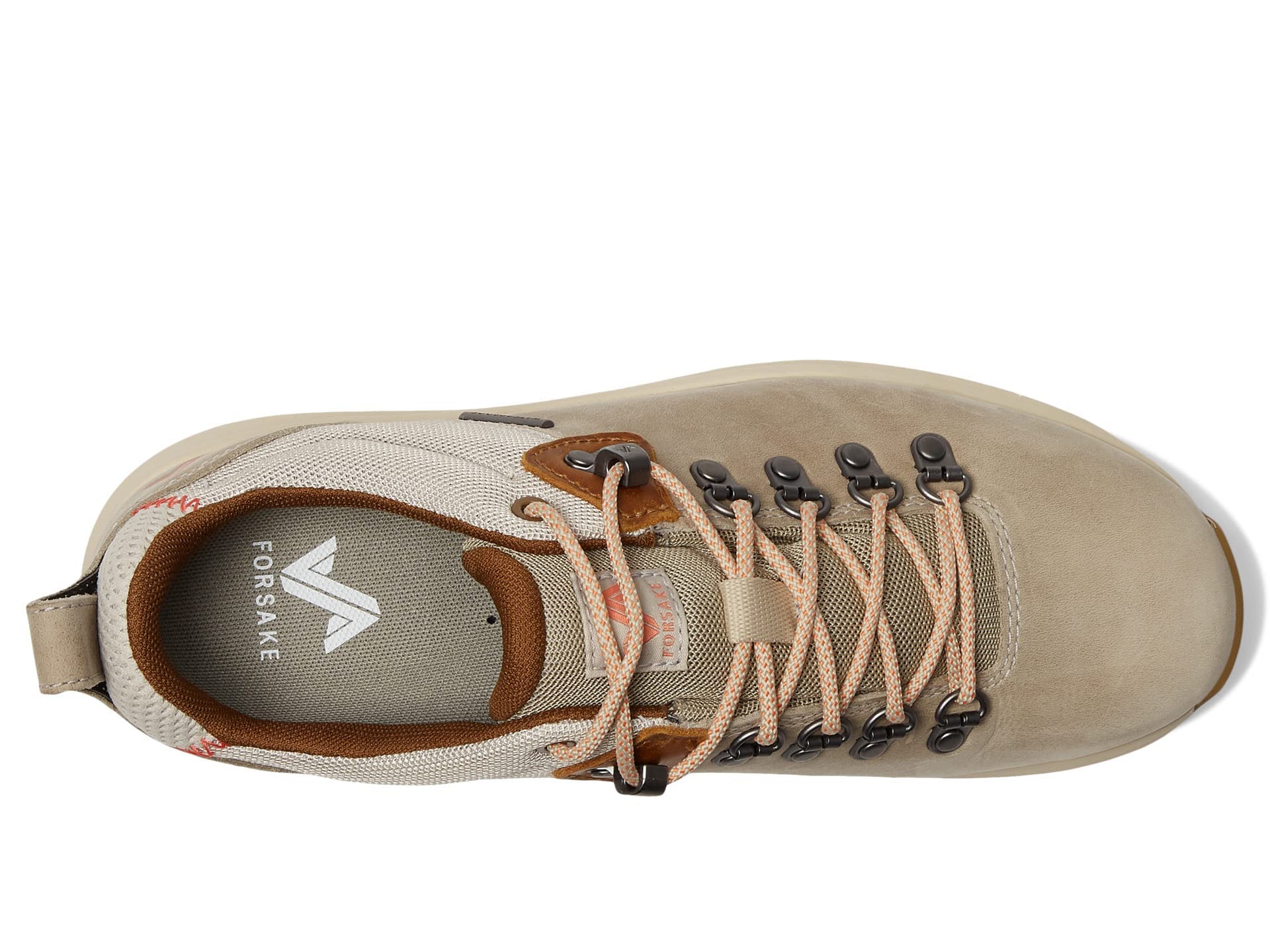 Forsake Thatcher Low WP - Women's Waterproof Leather Hiking Shoe (7.5 M US, Oatmeal)