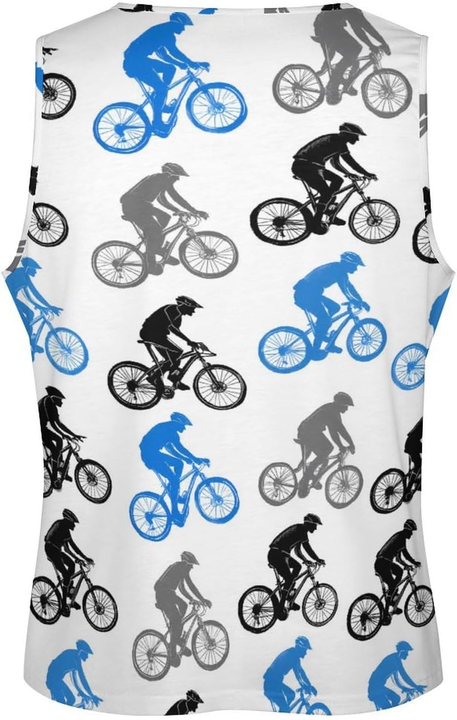 Mountain Bicycle Rider Bike Men Tank Top Workout Shirt Muscle T Shirt 5XL