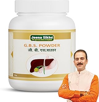 Jeena Sikho G.B.S/Liver Care Powder | Herbal Liver Detox Supplement | Naturally Blended With Gokshura, Varshabhu, And Kalmishora | Ayurvedic Lungs Care Multivitamin, 60 gm