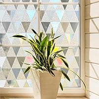 Vista 17 de Película de privacidad para ventana, película de vidrio estática, patrón de flecha, sin pegamento, extraíble, bloqueo UV, calcomanía para decoración