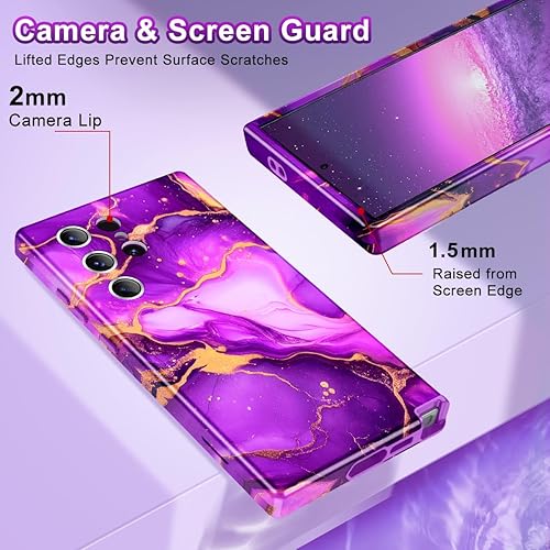 Vista 26 de Funda para Samsung Galaxy S24 Plus de 6.7 pulgadas, protector completo de lente de cámara 3 en 1 resistente cuerpo completo a prueba de golpes PC