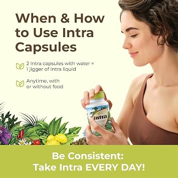 Intra Lifestyles Capsules - Herbal Supplement for Immune Support, Detox, Digestive & Cardiovascular Health 23 Botanical Extracts Made in Canada 64 Capsules (256 Count (Pack of 4))