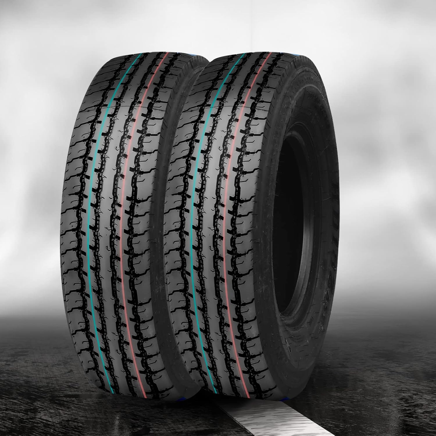 Set of 2 ST235/80R16 Heavy Duty All Steel Trailer Radial