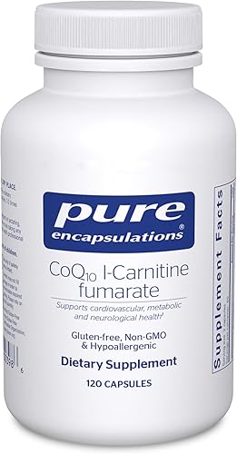 Pure Encapsulations - CoQ10 l-carnitina Fumarato - Soporte cardiovascular ultra cargado - 120 cápsulas
