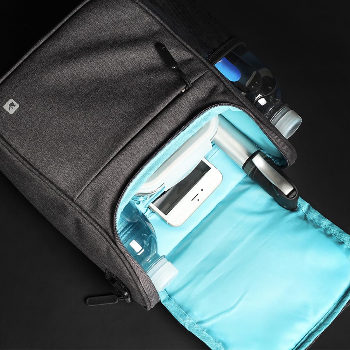 Toddmomy Bolsa para Manillar de Bicicleta Gran Capacidad de Frontal para Coche Eléctrico Accesorios Profesionales de Ciclismo Cremallera Oscuro Varios Estilos