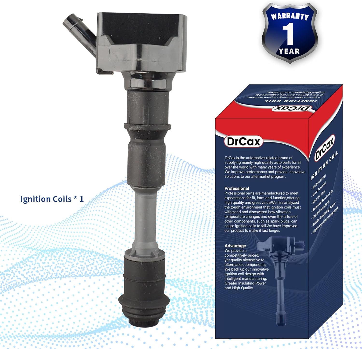 OEM Ignition Coil UF756 31312514 Compatible with Volvo V60 V90 Cross Country S60 S90 2015-2021 2.0L L4-1 Pack
