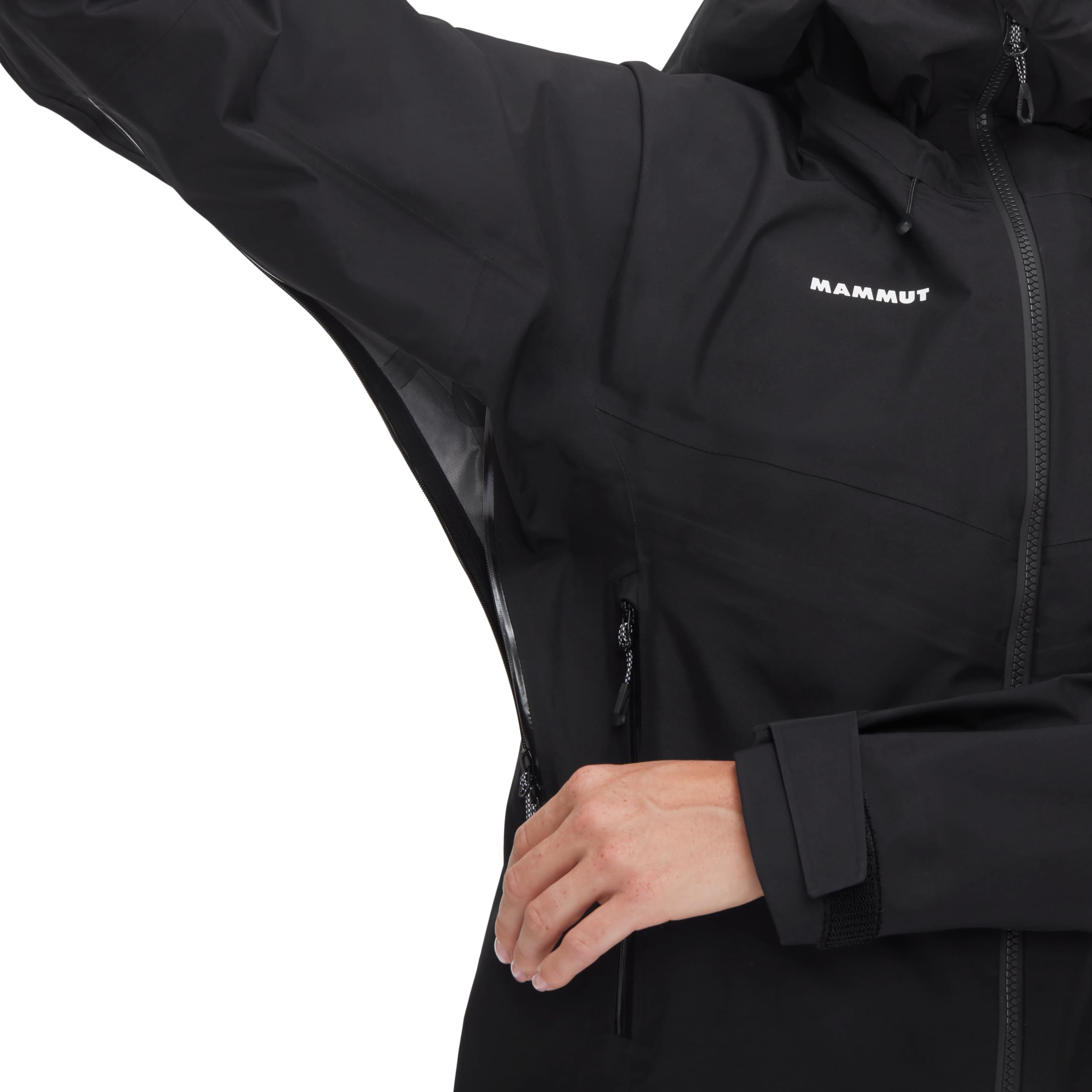 Mammut Crater IV HS Hooded Jacket Women | Giacca Impermeabile da Donna per Trekking e Attività Outdoor | Nero, L