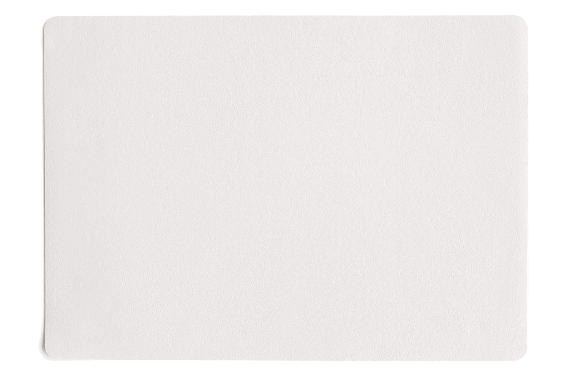 Tischset - weiß - 33 x 46cm, Lederoptik fine ASA-Selection**6 (6 Stück)