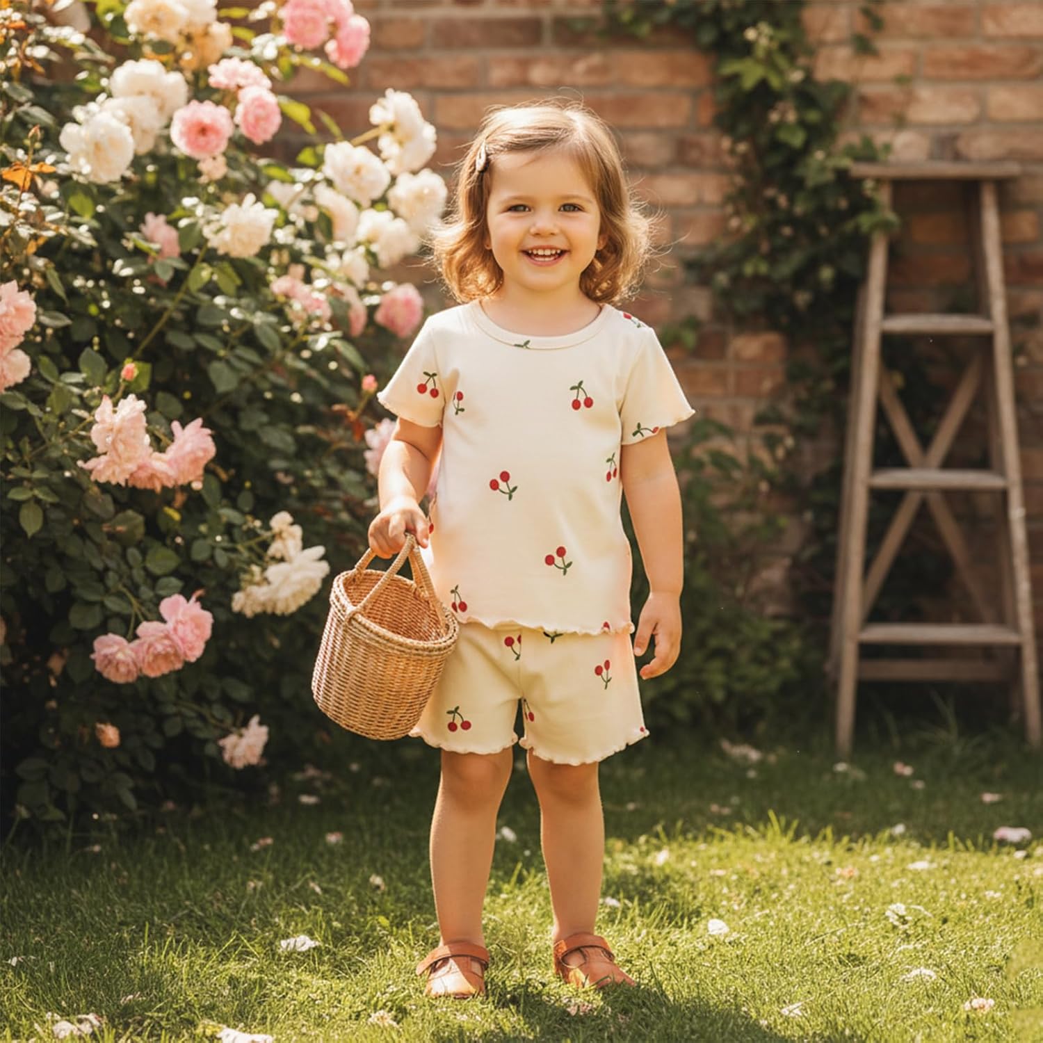 Toddler Baby Girl Clothes 12 18 24 Month 2T 3T Summer Outfit Strawberry Cowgirl Boots Graphic T-shirts Shorts Set - Image 2