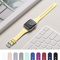 Vista 277 de Correa deportiva de silicona suave compatible con cierre clásico compatible con correas de Apple Watch de 49, 45, 44, 42, 41, 40 y 38 mm para iWatch