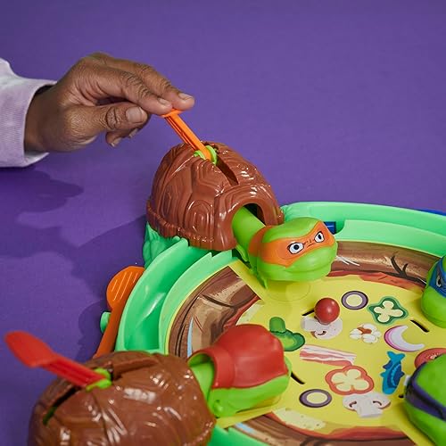 Miniatura 5 de Hasbro Games Hungry Hungry Hippos Teenage Mutant Ninja Turtles Edition Juego  A partir de 4 años  2 a 4 jugadores  Juegos de mesa para niños