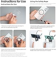 Vista 8 de TELESIN Soporte magnético para el cuello para teléfonos, soporte para teléfono celular POV/Vlog para selfie, soporte de mano libre para el cuello