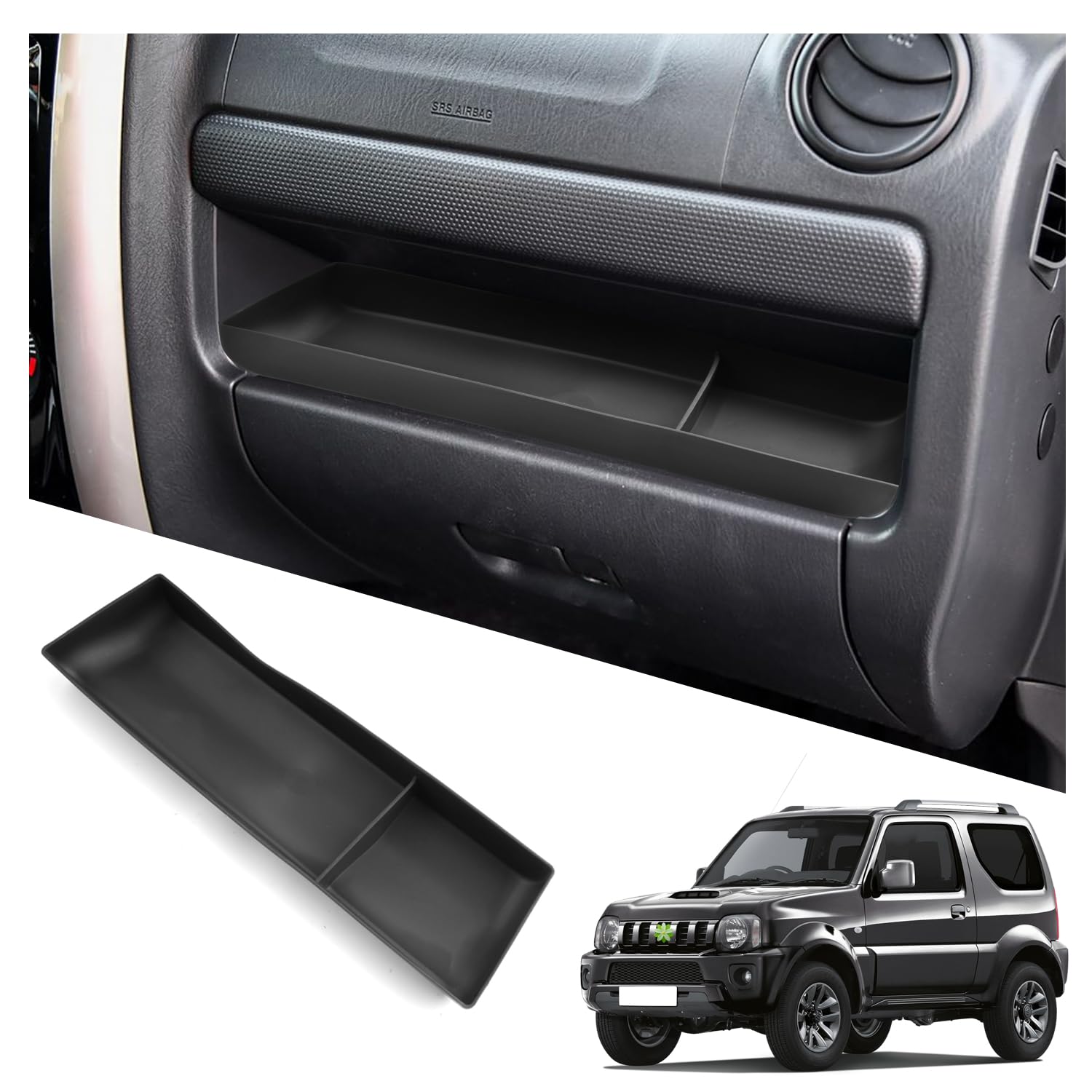 Ruiya Compatibile con Suzuki Jimny JB23 JB33 1998-2018 Portaoggetti Organizer, Console Centrale Posteriore Portaoggetti Consolle Vano Contenitore Portaoggetti Jimny Accessori