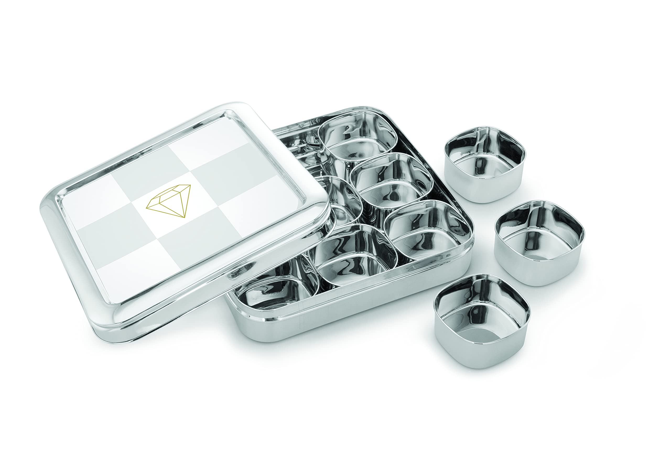Bluebird Stainless Steel Spice Box - 9 Containers -5 Bluebird Stainless Steel Spice Box - 9 Containers -5