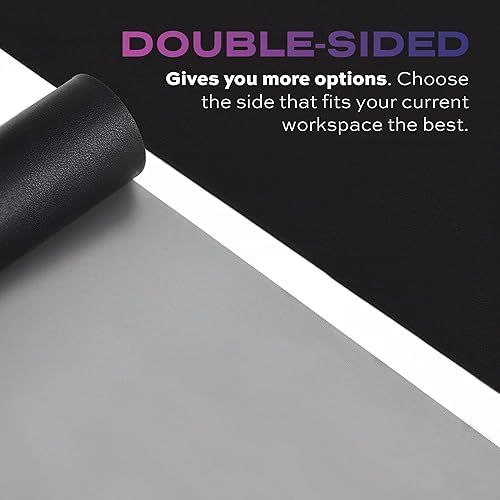 Miniatura 2 de STATIK TaskPad - Alfombrilla de mouse de cuero para escritorio, funda de escritorio grande impermeable en la parte superior de los escritorios, gran