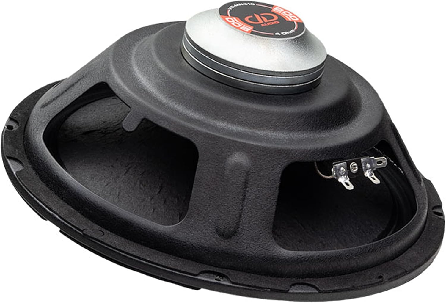 DD Audio VO-MN310-S4 10-inch Midrange Speaker, rear view pokazujące terminale