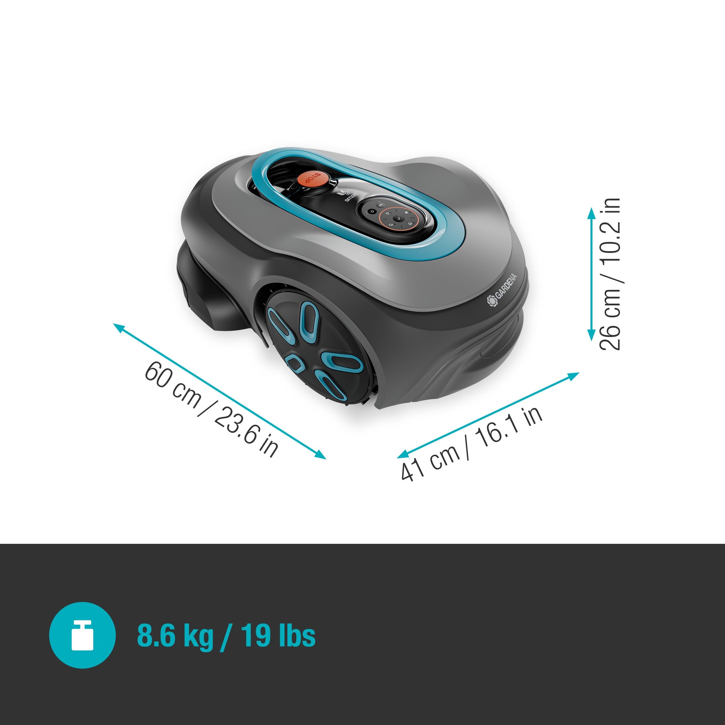 Gardena smart SILENO pro 600 m² Tondeuse robot: pour pelouses jusqu'à 600 m² — vue 3