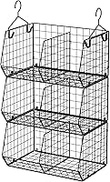 Jautokerdar 3-Tier Extra Large Closet Hanging Shelves with Dividers - Versatile Organizer for Clothes, Sweaters, Handbags & Accessories