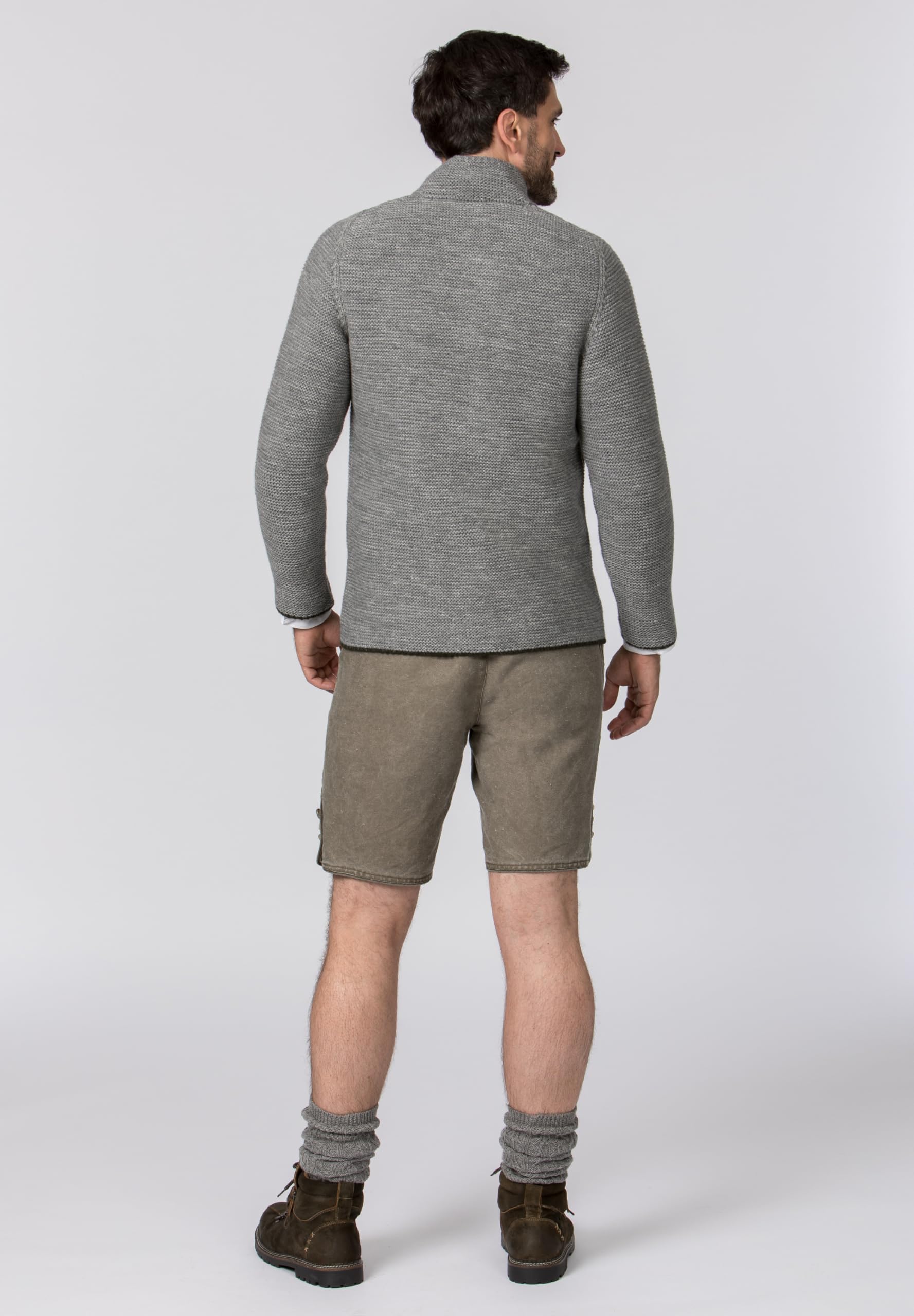Stockerpoint Strickjacke Nicolo I Größe 46-60 I Herren Trachtenjacke im klassischen Design mit Stehkragen & Trachtenknöpfen I Bequem & warm I Perfekt für Trachten & Festlichkeiten