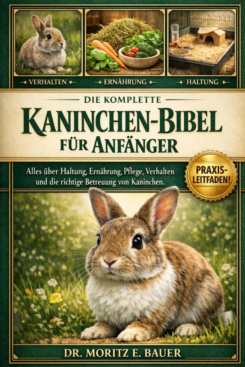 DIE KOMPLETTE KANINCHEN-BIBEL FÜR ANFÄNGER: Alles, was Sie über Kaninchen wissen müssen : Rassen und Verhalten, Haltung und Gehegegestaltung.....tägliche Pflegeroutinen für Anfänger und Liebhaber.