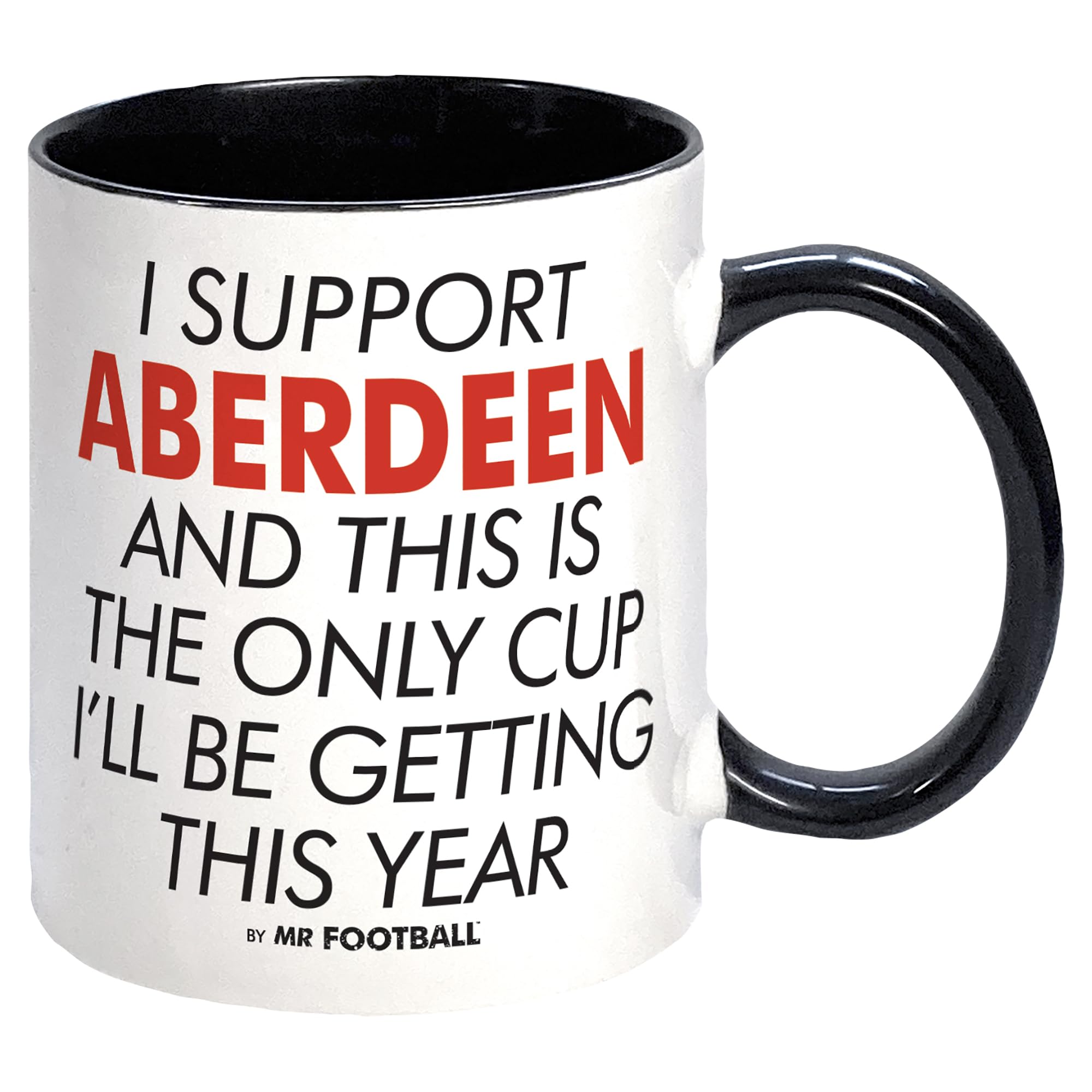 Bomblighters I Support Aberdeen and This is only Cup Football Mug - Merchandise Gift for Fan< Ceramic, 250ml
