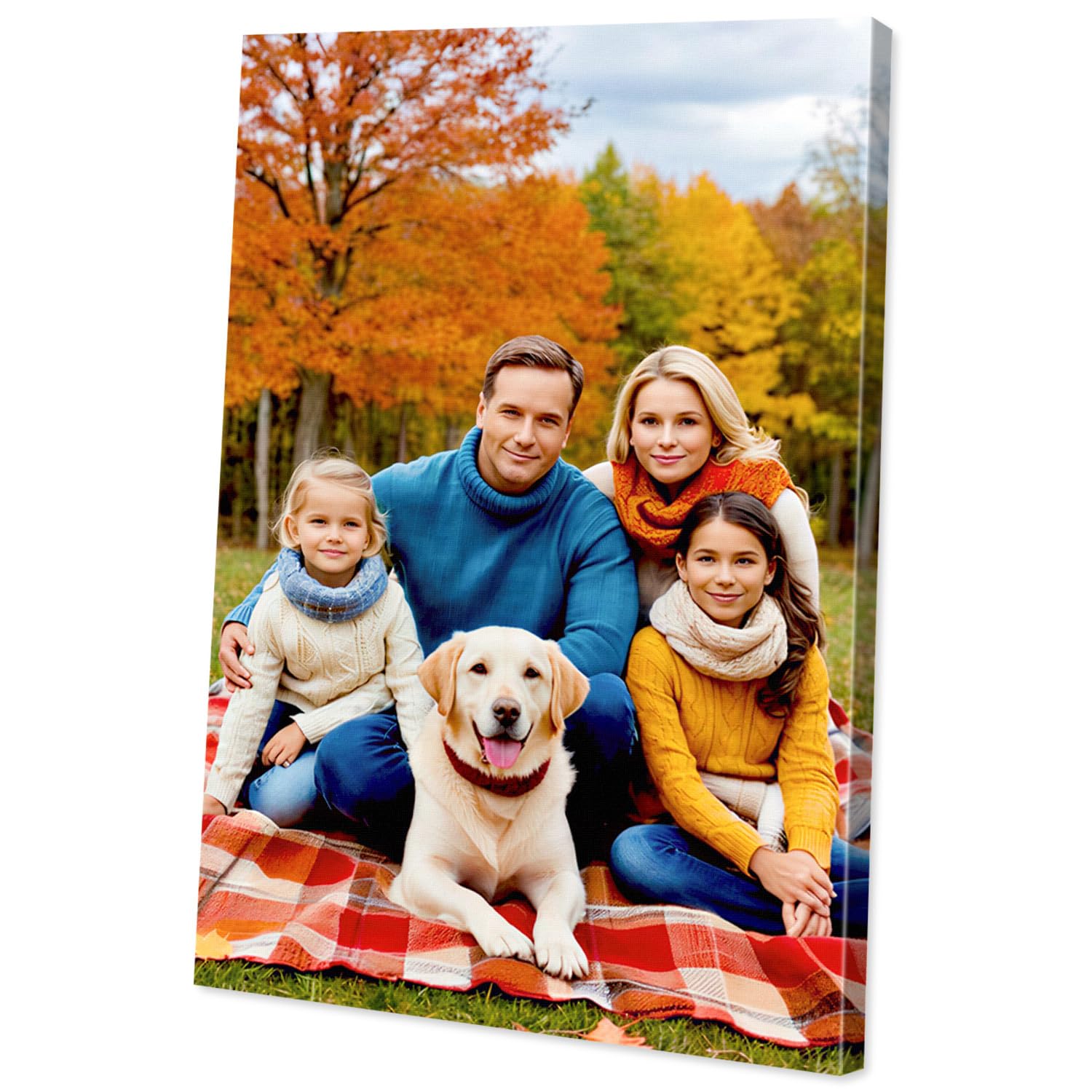 Personalised Canvas Photos 50x70cm(20x28in),Customised Photo Printing with DIY Canvas Frame,Custom Poster Personalised Canvas Prints for Home Pictures,Friend,Pet,Birthday Gift,Wall Art,Holiday Memory