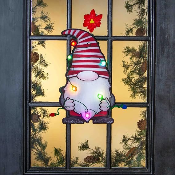Evergreen Home Gnome LED Window Decor