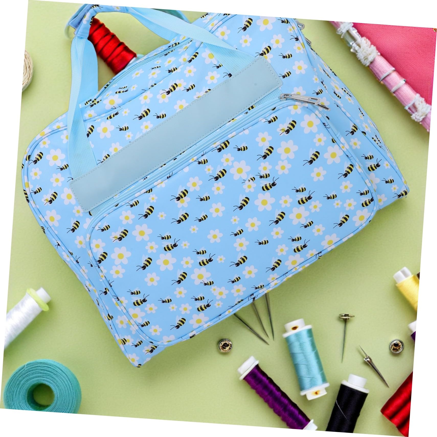 Sac de Machine à Coudre Portable Sac de Voyage à Couture Tissu Oxford 600d Ciel Bleu