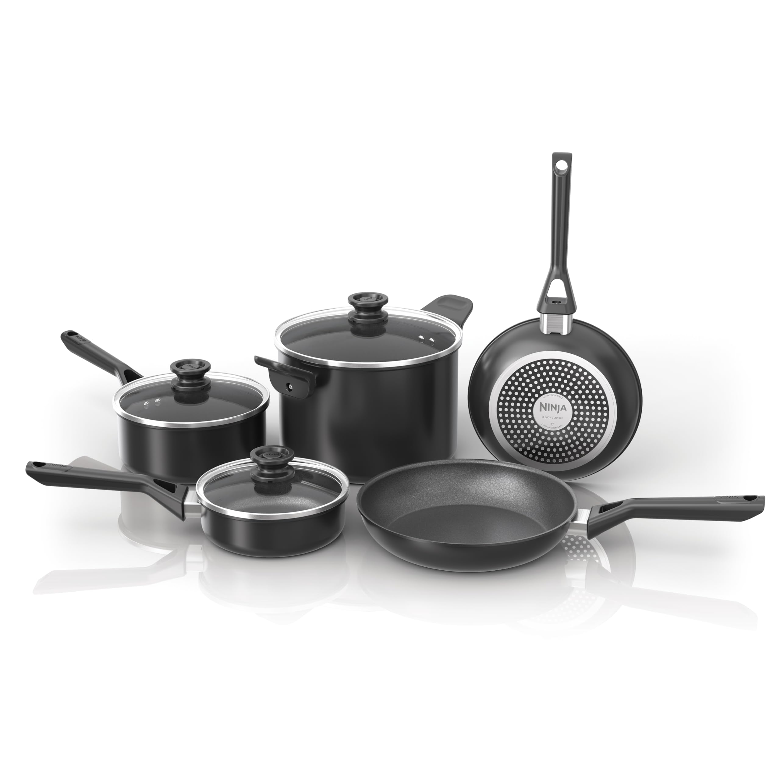 Ninja NeverStick Select 8-Piece Cookware Set, Oven Safe to 550°F