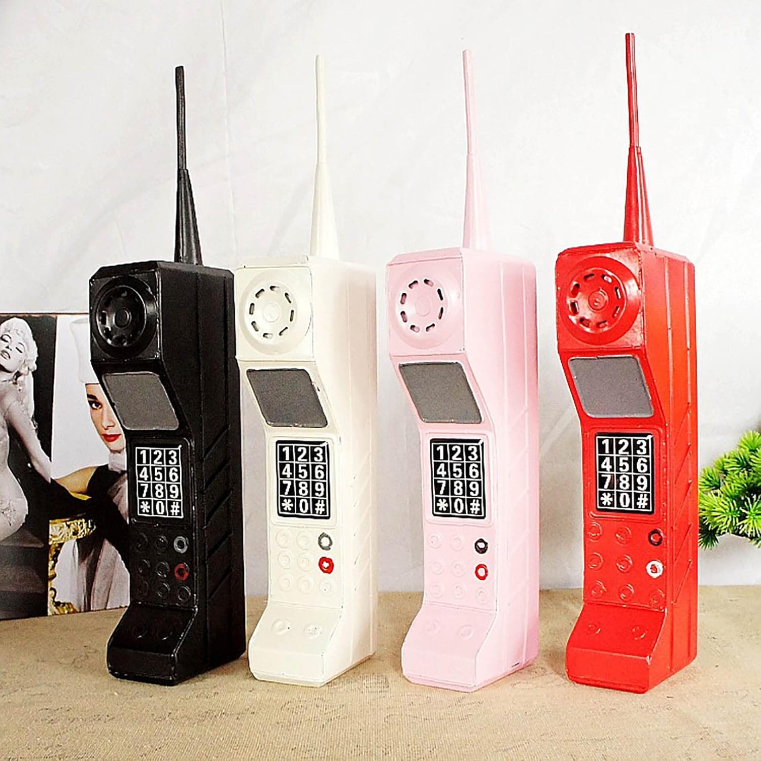 Telephone Decoration Vintage Telephone Creative Retro Telephones Cafe Bar Window Decorative Home Decoration Props
