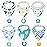 vuminbox Baby Bandana Drool Bibs 6-Pack and Teething Toys 6-Pack Made with 100% Organic Cotton, Absorbent and Soft Unisex (6-Pack Unisex)