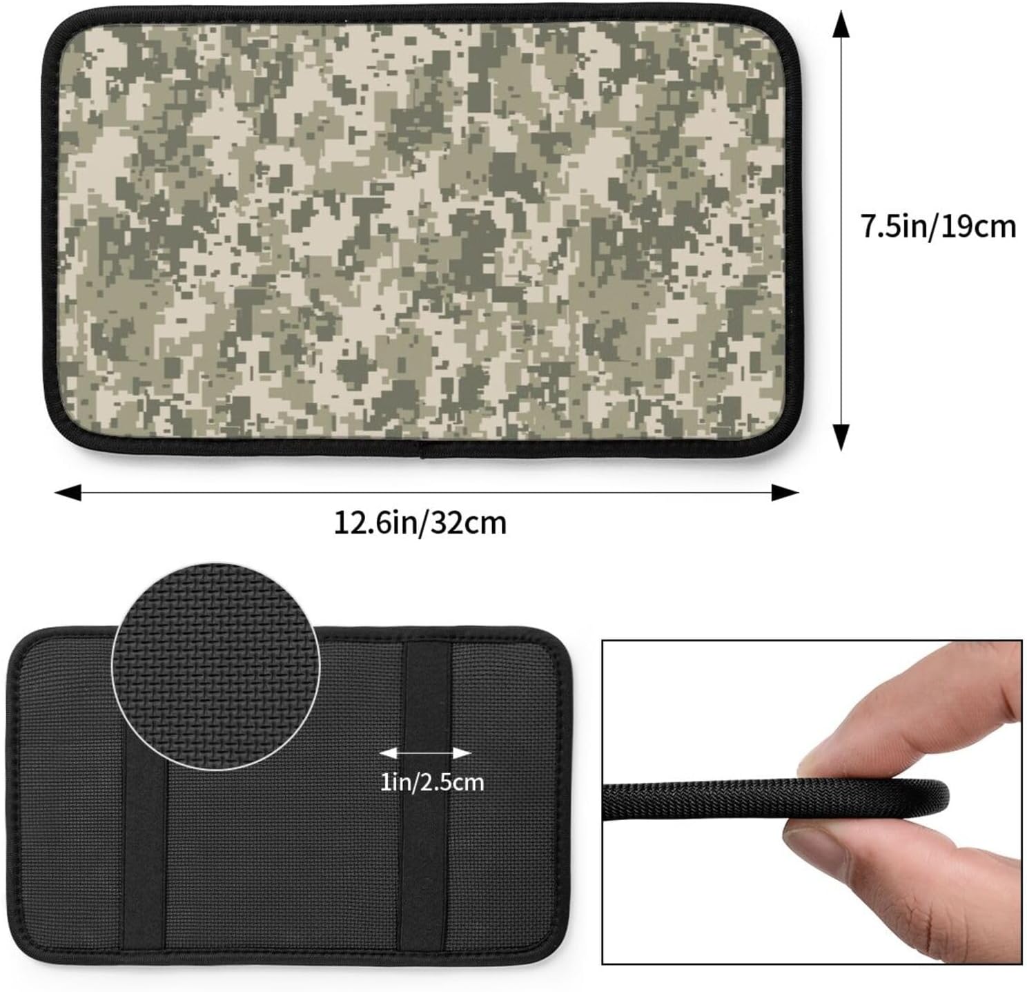 Car Armrest Cover Center Console Pad Waterproof Non Slip Cushion image 3