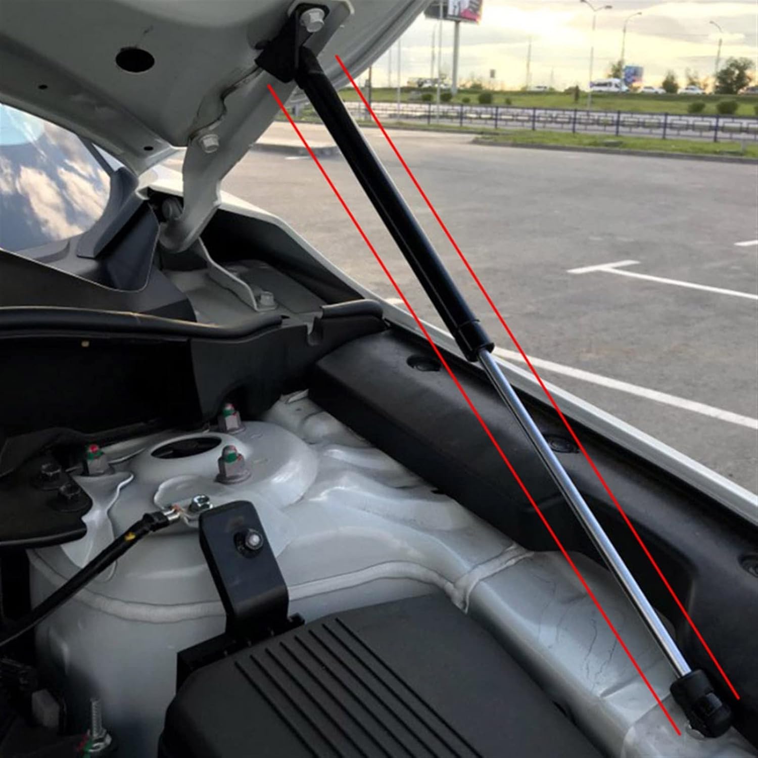 Front Hood Engine Supporting Hydraulic Rod for Lift Strut Spring Shock Bars Bracket Car Styling Auto Parts